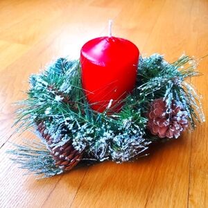 Holiday Candle Centerpiece NWT